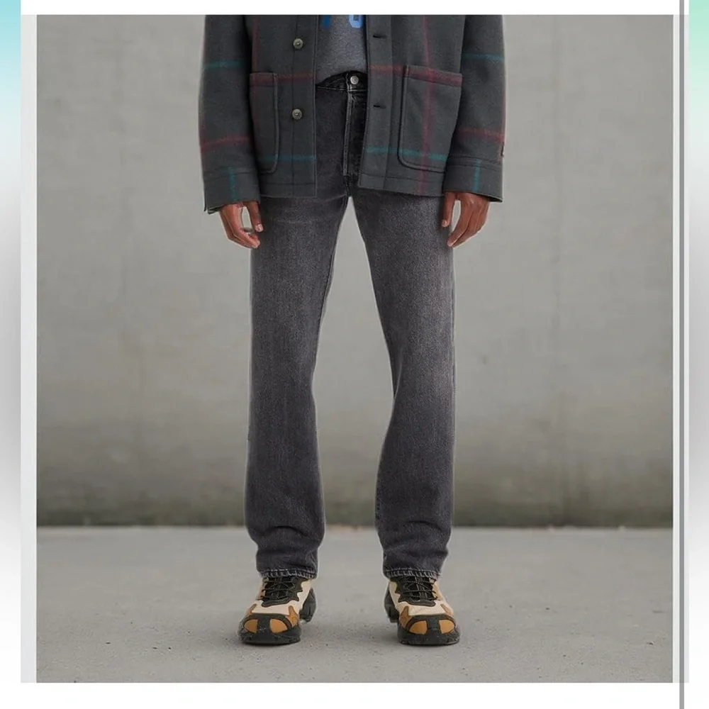Levi's Gray Straight-Leg Jeans Classic Fit